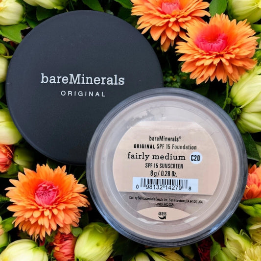BareMinerals Loose Powder Foundation FAIRLY MEDIUM C20- SPF 15 8g / 0.28 Oz